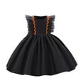 thumbnail image 3 of Witch Costume for Girls Tulle Dress Girl Evil Queen Costume Infant Halloween Costume 6-9 Months Infant Girls Halloween Dress, 3 of 9