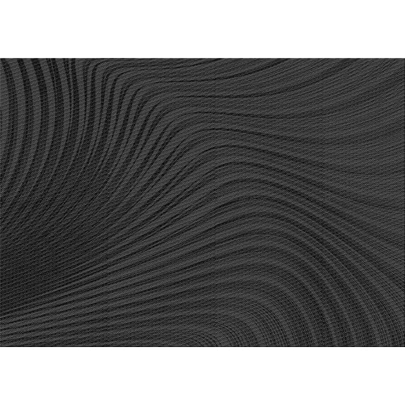 Ahgly Company Indoor Rectangle Patterned Midnight Gray Area Rugs, 3' x 5'