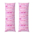 thumbnail image 1 of Balery Best Mom ever Funda Protectora para Almohada Corporal de Algodón Hipoalergénico con Cierre(55 x 21 pulgadas), Almohadas No Incluidas, 1 of 7