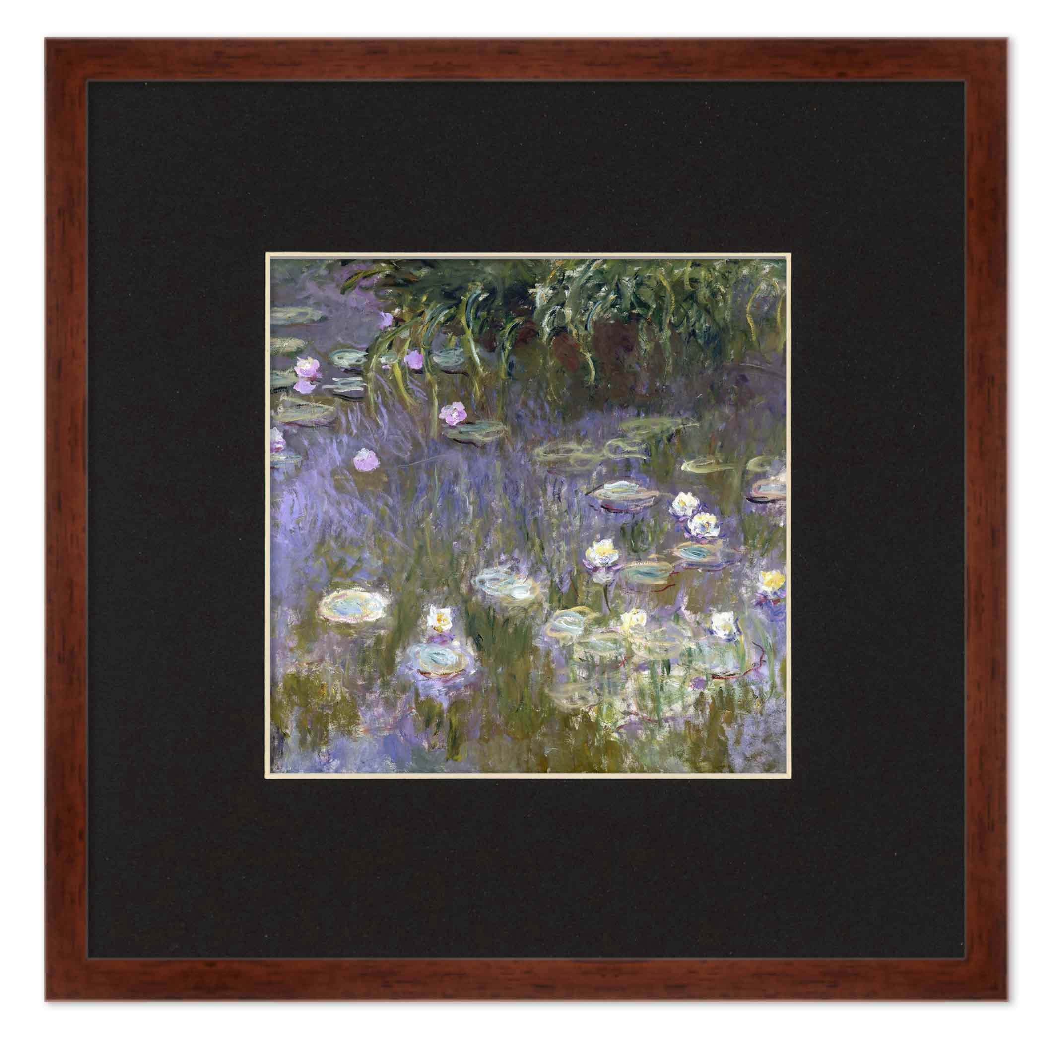 12x18 Frame Walnut With Black Picture Mat For 12x18 Photo - Walnut 18x24 Frame To Display Print or