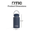 thumbnail image 4 of RTIC 16 oz Ceramic Lined Insulated Outback Water Bottle, Leak Resistant, Navy, 4 of 8
