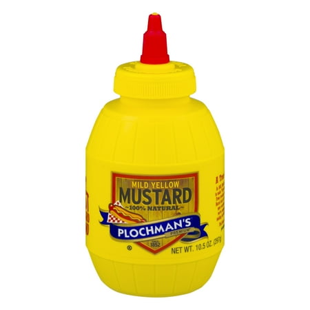 (4 pack) (4 Pack) Plochman's Premium Mild Yellow Mustard, 10.5 oz