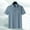 Light Blue, variant on COSFO Casual Polo Shirts for Men Ice Silk Collared Short Sleeve Tops Button Pullover with Pocket Classic T-Shirt