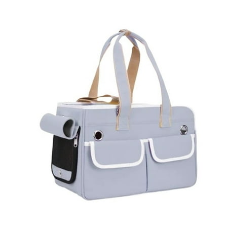 FL Cat Carriers Portable Pet Cat Bag Dog Carrier Bags Outgoing Travel Pets Handbag Shoulder Bag with Locking Safety Zippers for Dog