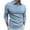 Blue, variant on Casual Mens Zipper Shirts Striped Quarter Zip Long Sleeve Slim Fit Golf Shirts Texture Knit Sweater Pullover