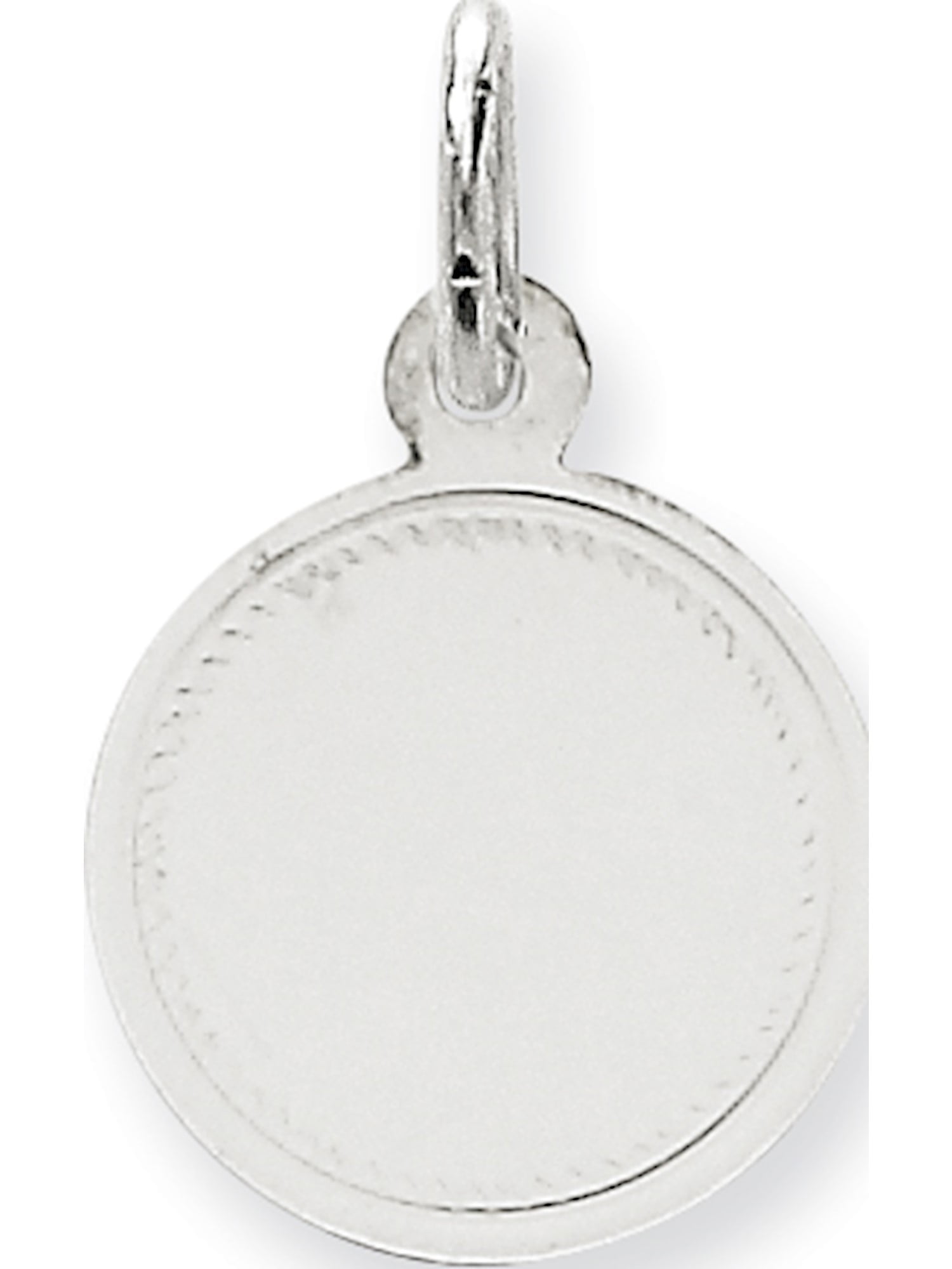 14k Plain .011 Gauge Engravable Round Disc Charm