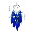 thumbnail image 3 of SHIMELE Dreamcatcher Wall Hanging Woven Decor Pendant Healing Gift Colorful Feathers Blue Purple Home Decoration Spiritual Ornament, 3 of 6