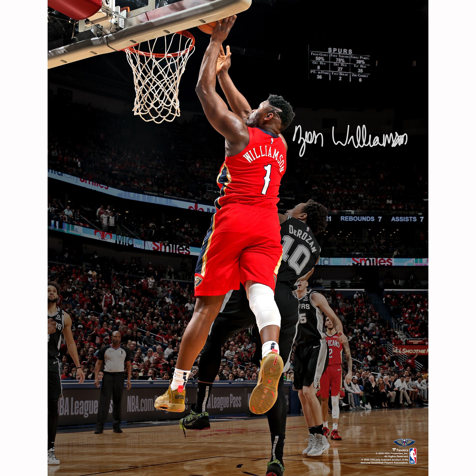 Zion Williamson New Orleans Pelicans Autographed Red Jordan Brand Swingman  Jersey
