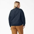 thumbnail image 2 of Dickies Women's Plus Quilted Bomber Jacket, Dark Navy, 1PS, 2 of 5