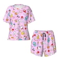 thumbnail image 4 of Lsque Sanrio Women's Short-Sleeved Pajama Set - 2 Piece Soft and Lightweight Sleepwear Set-XX-Large, 4 of 9