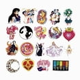 thumbnail image 4 of Amyove 75pcs Sailor Moon Suitcase Stickers Cute Cartoon Computer Laptop Skateboard Paster, 4 of 9