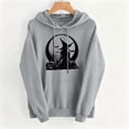 thumbnail image 4 of Staron Halloween Hoodies for Women Witch Pumpkin Moon Gothic Print Pullover Tops Long Sleeve Crewneck Casual Sweatshirt Tops, Gray S, 4 of 5