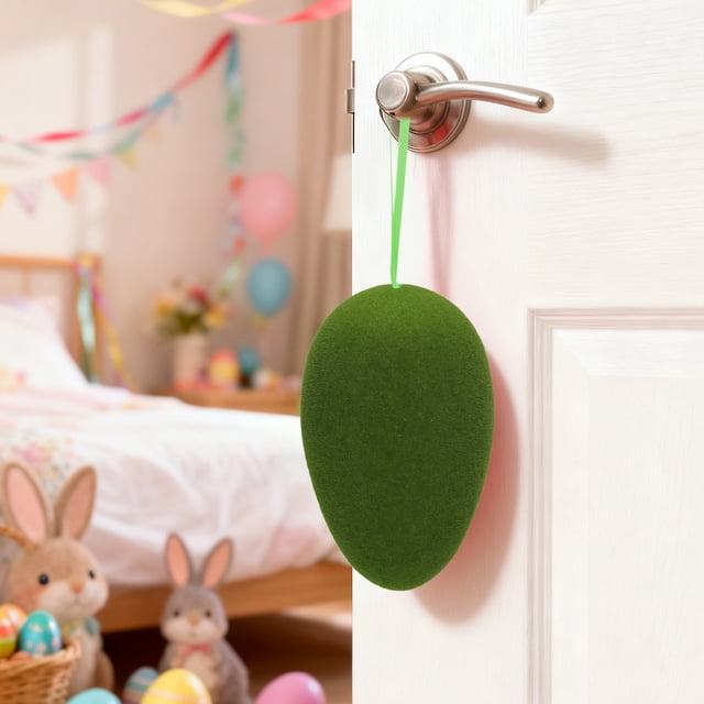 Deeceymbur Colorful Easter Foam Egg Set for DIY Craft Egg Hunt Holiday Tabletop Decor Spring Festival