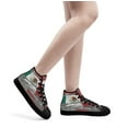 thumbnail image 6 of My Heart Is In Mexico High Top Canvas Shoes Sneakers Black Size 13, 6 of 7