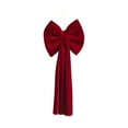 thumbnail image 2 of Danhjin Christmas Bows, Flocked Fabric Red Bow Hanging Decorations for Christmas and Festival Scene Decorations, Creating Festive Atmospheres for Home and Party Use, 2 of 6