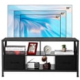 thumbnail image 2 of Moderno entertainment: mesa de TV para 50 pulgada TV con 2 fabric cajones & abiertos estante - cómoda para dormitorio & sala de estar, 2 of 7
