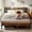 Black+Headboard Storage, variant on Full Bed Frame with Wingback Headboard, Lofka Upholstered Platform Bed with Modern Headboard, Wooden Slats, Noise-Free, No Box Spring Needed, White