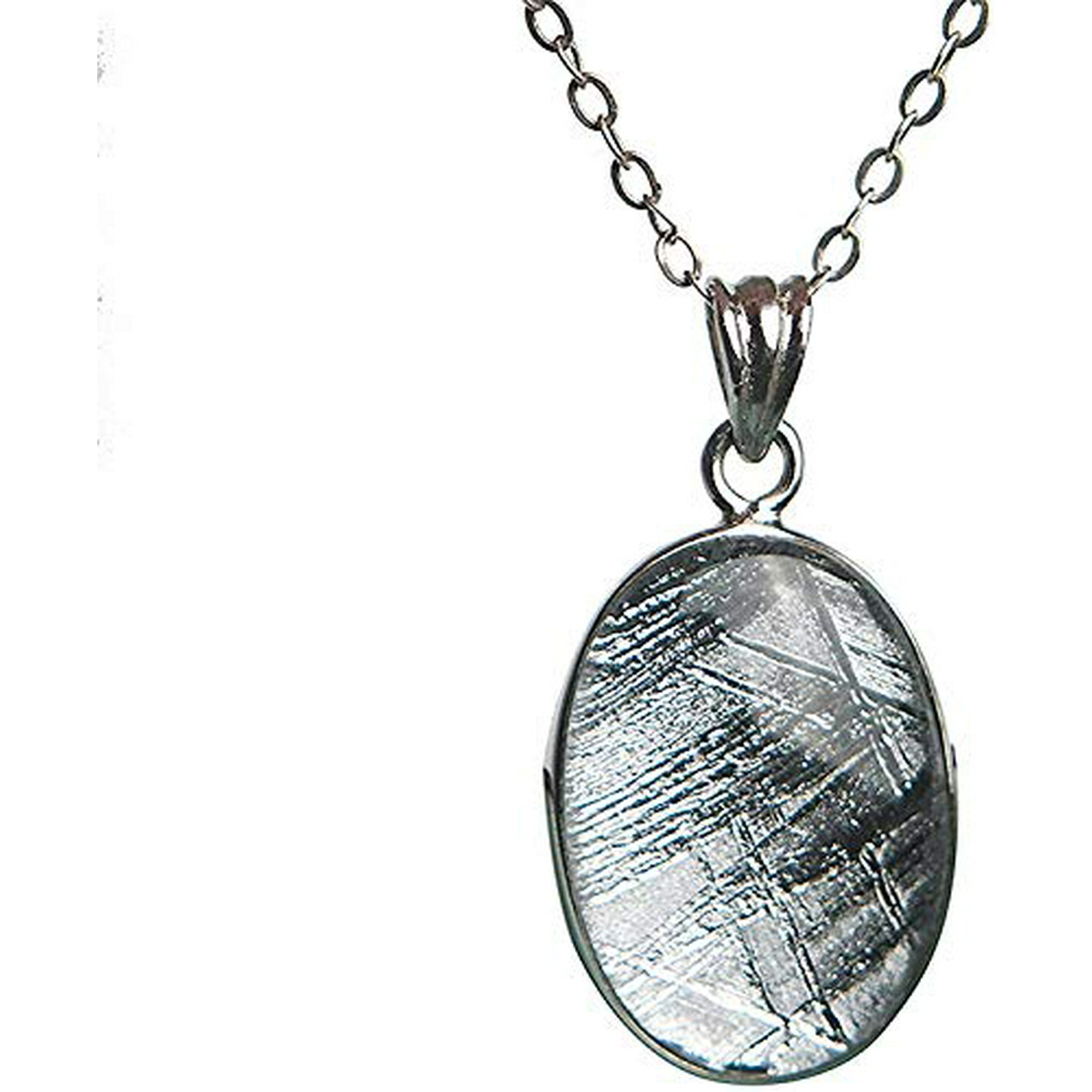 Genuine Natural Gibeon Iron Meteorite Rose Gold Stone Plated Pendant 19 14 6mm AAAA