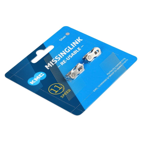 KMC Missing Link 11 Speed 2 Pairs Sliver Reusable Bicycle Chain Missing Link