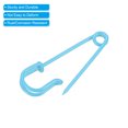 thumbnail image 4 of Uxcell Safety Pins 1.57 Inch Large Metal Sewing Pins Sky Blue 24Pcs, 4 of 5