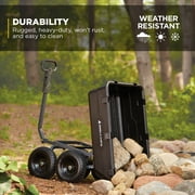 Gorilla Carts 6 cu ft Heavy Duty Poly Dump Cart with Steel Frame, Black