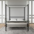 Mainstays Metal Canopy Bed, Queen, Black