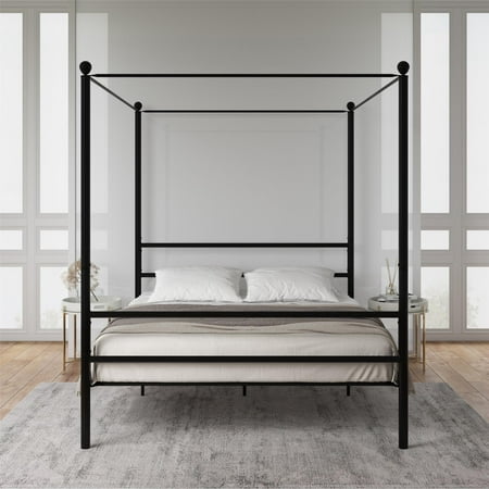 Mainstays Metal Canopy Bed Queen, Gold Metal Canopy Bed Frame Queen