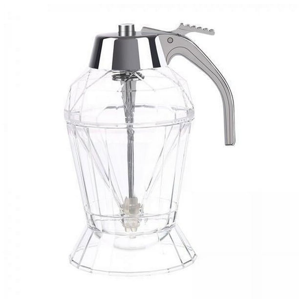 Tarro de miel,Dispensador de miel Tarro de miel con soporte sin goteo,Dispensador de jarabe de miel para servir jarabe de miel,Recipiente de miel transparente de 180 ml con jarabe de