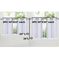 thumbnail image 2 of 2PC SET VERSATIL LINED BLACKOUT PANELS WINDOW CURTAIN 60" W X 24" OR 36" LENGTH, 2 of 2