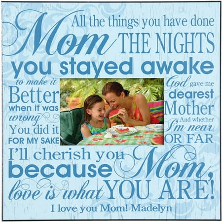 Cherish Frame - Personalized Cherish Mom Frame, 11.5