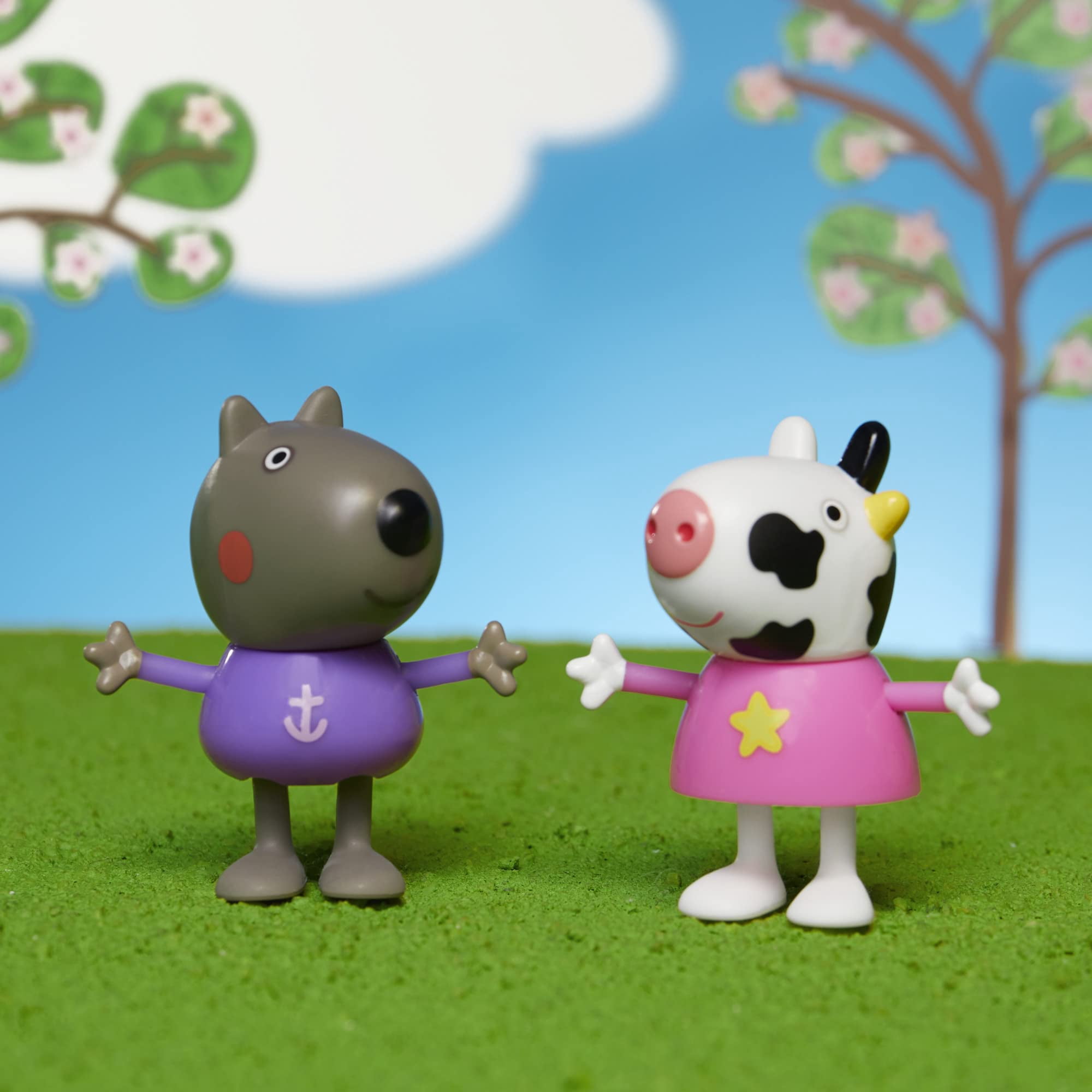 Peppa Pig, George Pig, Suzy Sheep, Danny Dog, Penny Polar Bear, Carol Cow, Emily Elephant, & Dr. Polar Bear Mini Figure 8-Pack