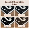 thumbnail image 7 of Design&I 5'x7' Ultra Soft Area Rug, Round Snake Minimalist Serpent Motif Solid Border Print Boho None Fluffy Washable Non Shedding for Bedroom Living Room Home Office, 7 of 7