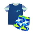 thumbnail image 5 of ZOYOEN Boys Rash Guard Swimsuits 2 Piece- Quick Dry Short Sleeve Kids Swim Trunks Swimwear Set Multicolor Size 11-12Years, 5 of 9