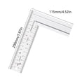 thumbnail image 2 of Professional Heavy Duty Aluminum Base Double Marking Angled Ruler For Precise Woodworking And Architectural Applications, 2 of 8