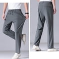 thumbnail image 7 of Stretch Golf Pants for Men Quick Dry Inseam Cool Touch Straight Fit Suit Dress Pants Joggers Zip Pockets Big and Tall Size L-5XL Gray, 7 of 7