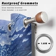 thumbnail image 2 of Outdoor Curtains for Patio Waterproof, Navy Blue Ocean Waves Outdoor Privacy Panels Grommet, Summer Beach Coastal Abstract Blackout Outside Curtains for Porch/Cabana/Pergola/Gazebo 54"x84", 2 Panels, 2 of 8
