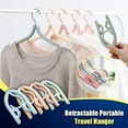 thumbnail image 5 of PATLOLLAV 5Pcs Travel Hangers with Clips Portable Mini Folding Clothes Hangers for Scarves Suits Trousers Pants Shirts Socks Underwear Travel Home Foldable Clothes Drying Rack, 5 of 5