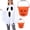Orange, variant on Halloween Bucket Jack O Lantern Candy Pail, Teal Smiley Pumpkin Plastic Bucket with Handheld Handle, 9.05in x 7.08in Pail for Halloween Tabletop Front Porch Party Decor
