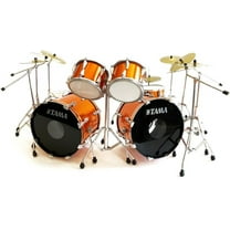 Axe Heaven Lars Ulrich Metallica Tama Magnetic Orange Mini Drum Kit Replica Collectible