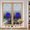 Blue, variant on Privacy Window Film, Blue Rose Static Cling Stained Glass Window Film, UV Sun Blocking Heat Control Stickers, Non-Adhesive Laser Windows Tint 19.6"x39.3" Flower Raindrops Butterfly Grey Art