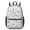 Gray/White, variant on Dog Paw Print Gray White Pattern 17" School Backpacks for Teens,Waterproof Oxford Fabric,S-Shape Padded Straps for School,Travel,Hiking,Camping