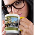 thumbnail image 2 of Virginia Street Looking South, Reno, Nevada With Antique Cars, 11oz Two-Tone Yellow Mug, 2 of 7