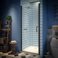 thumbnail image 3 of Matte Black Shower Doors &ndash; 32-34" Matte Pivot Semi-Frameless | Classy, 3 of 29