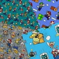 thumbnail image 4 of 45*145cm half yard game Super Mario and printed fabric polyester cotton Patchwork Sewing Dress Cloth Making, 4 of 5