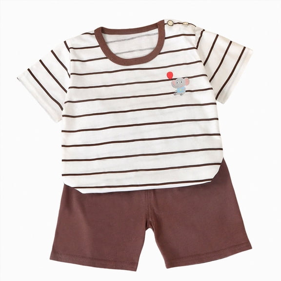 Xudanell Toddler Baby Boy Summer Clothes Set 6 12 18 24 Months 2T 3T 4T Tractor Letter Short Sleeve T-Shirt Elastic Waist Solid Shorts Outfit Sets (White,5-6 Years)