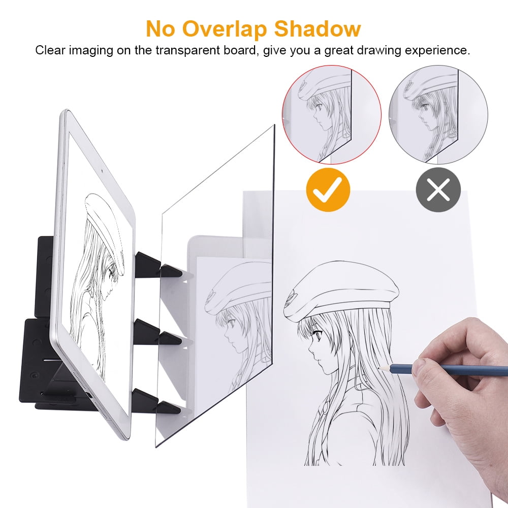 Optical Drawing Tracing Board Portable Sketching Painting Tool Animation Copy Pad Image Reflection Projector