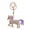 Purple, variant on Keychain Pendant Zodiac Horse Design Key Chain Metal Bags Keyring