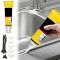 thumbnail image 2 of 125ml Multifunctional White Caulk With Scraper White Caulking Silicone Silicone Caulk Strong Coverage Fast Curing Easy To Apply For Bathroom Kitchen Floor Plaster Wall Standoffs Drywall Hole Patch 4x8, 2 of 4