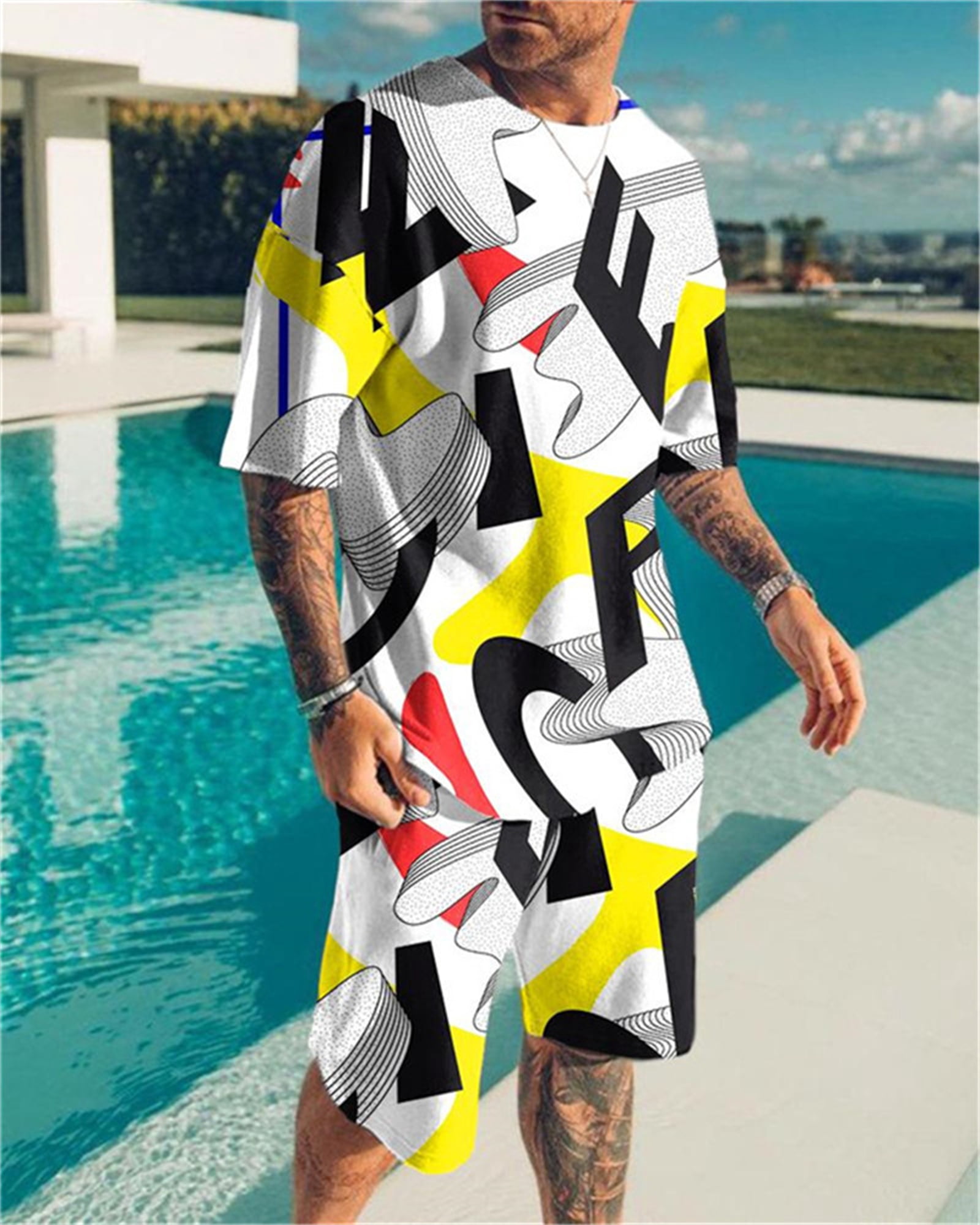 3D Printed T-shirts Casual Tops Beach 