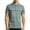Mens Shirts Green, variant on Mens Buiness Casual Tops Plaid Striped Button Down Short Sleeve Work Shirt with Pocket Fathers Gift M-4XL